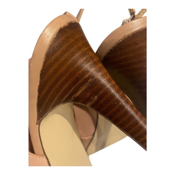 Marc Fisher leather platform slingback stilettos . Sz 7.5 - Picture 9 of 16